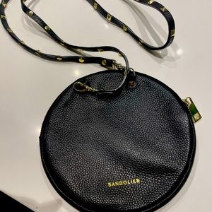 Bandolier black round pouch almost new